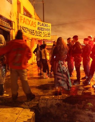 Polícia Militar no abrir das portas da ocupação MSV. Foto: arquivo MSV