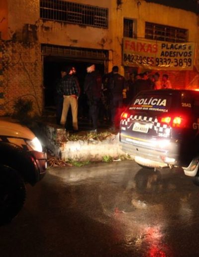 Polícia Militar no abrir das portas da ocupação MSV. Foto: arquivo MSV